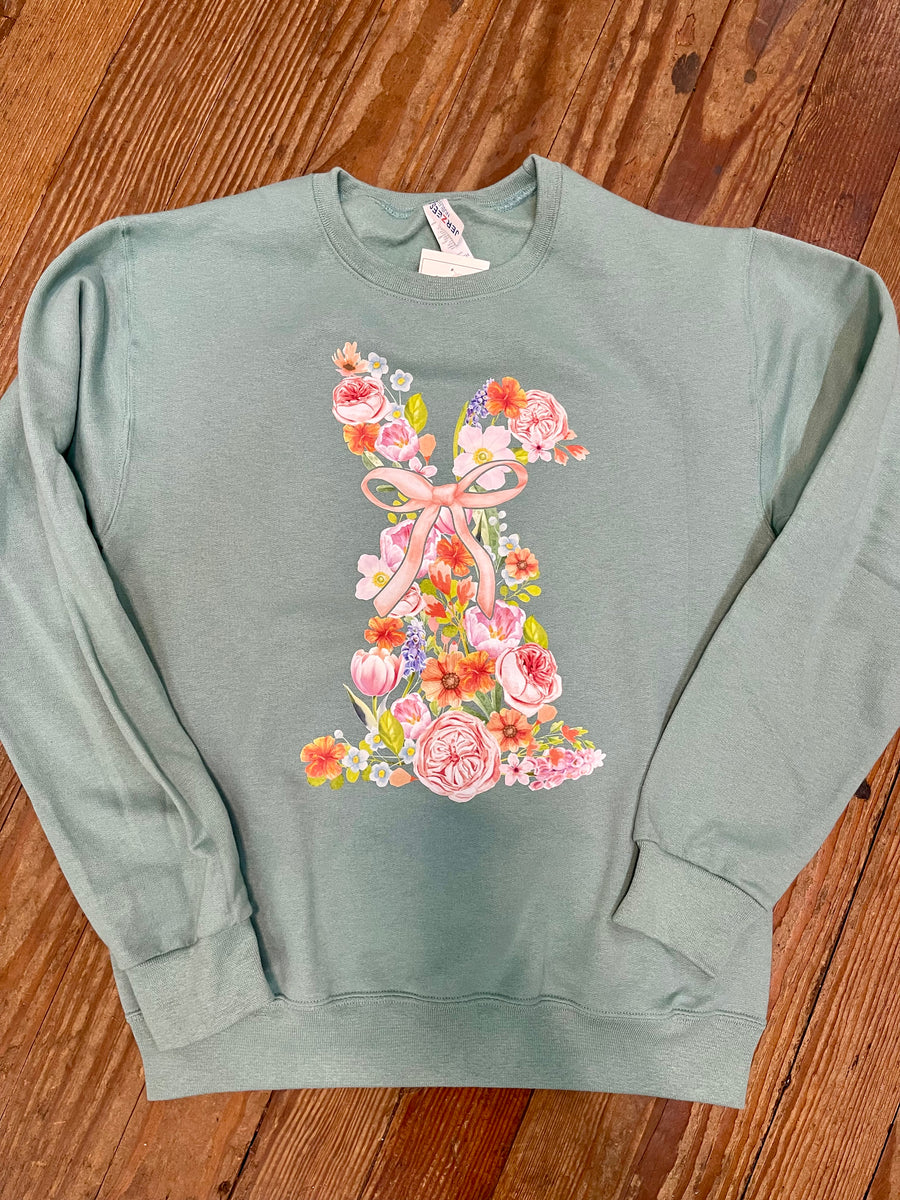 Floral Bunny Sweatshirt