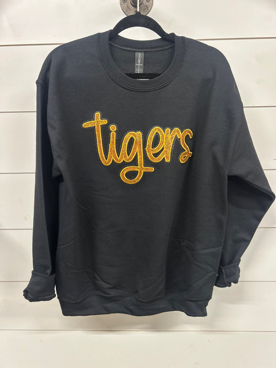 Tigers Sequin Script Patch