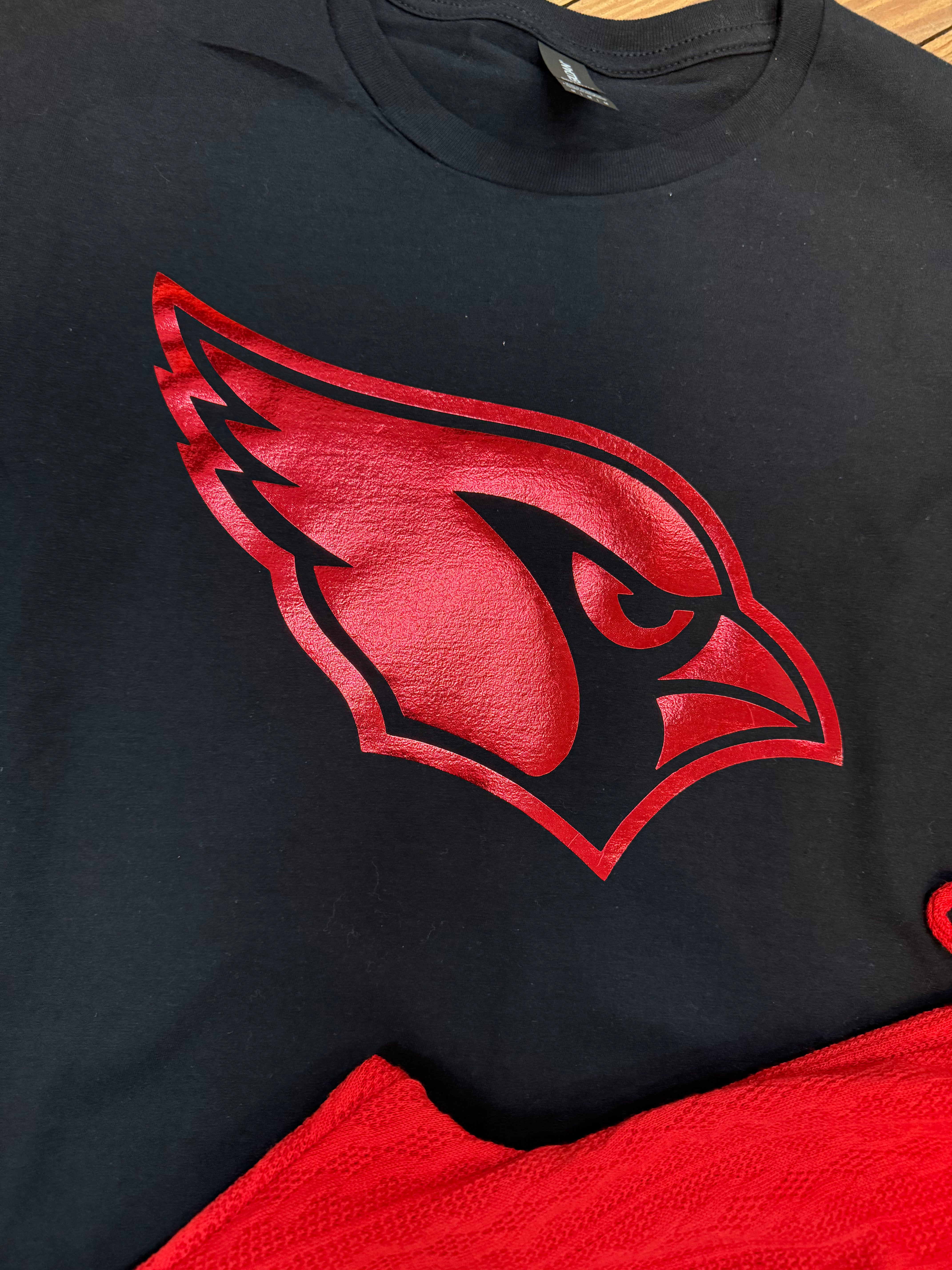 METALLIC CARDINAL TEE