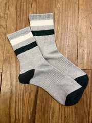 Color Block Stripe Crew Socks