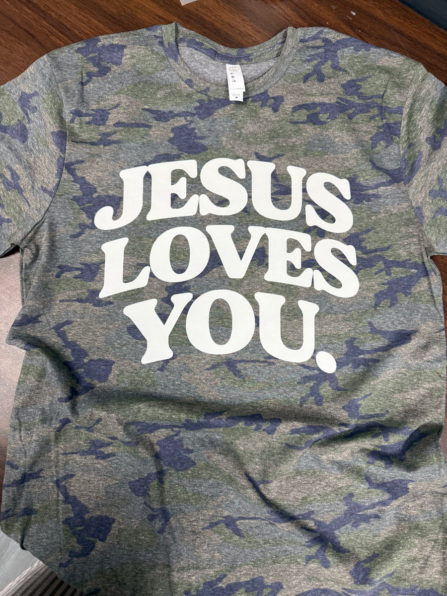 Camo Jesus Loves You - PREORDER