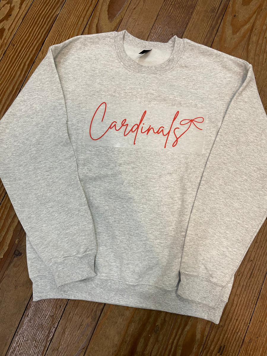 CARDINALS BOW TEE/SWEATSHIRT