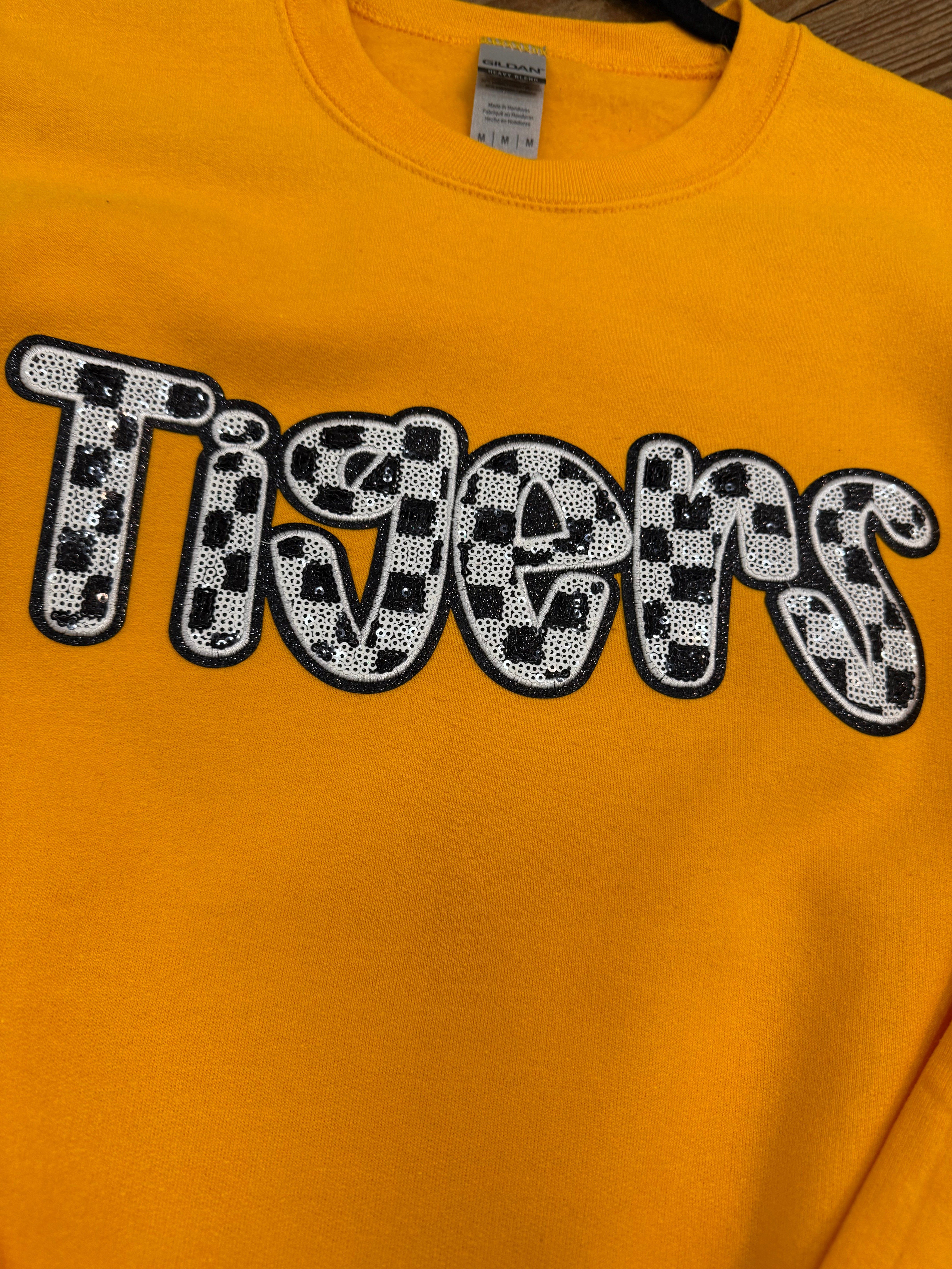 Tigers Checkered Sequin