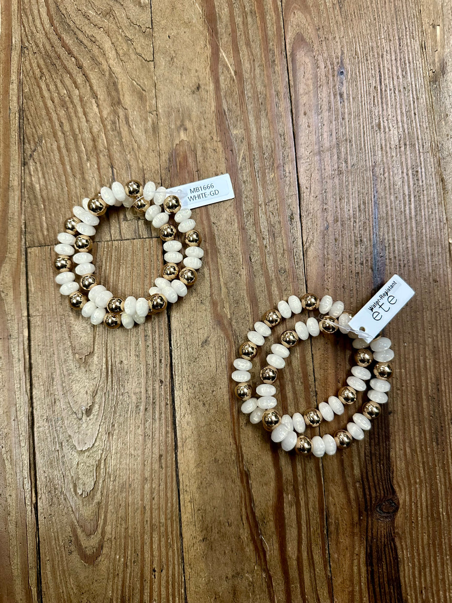 Gold Chunky Bracelet Stack