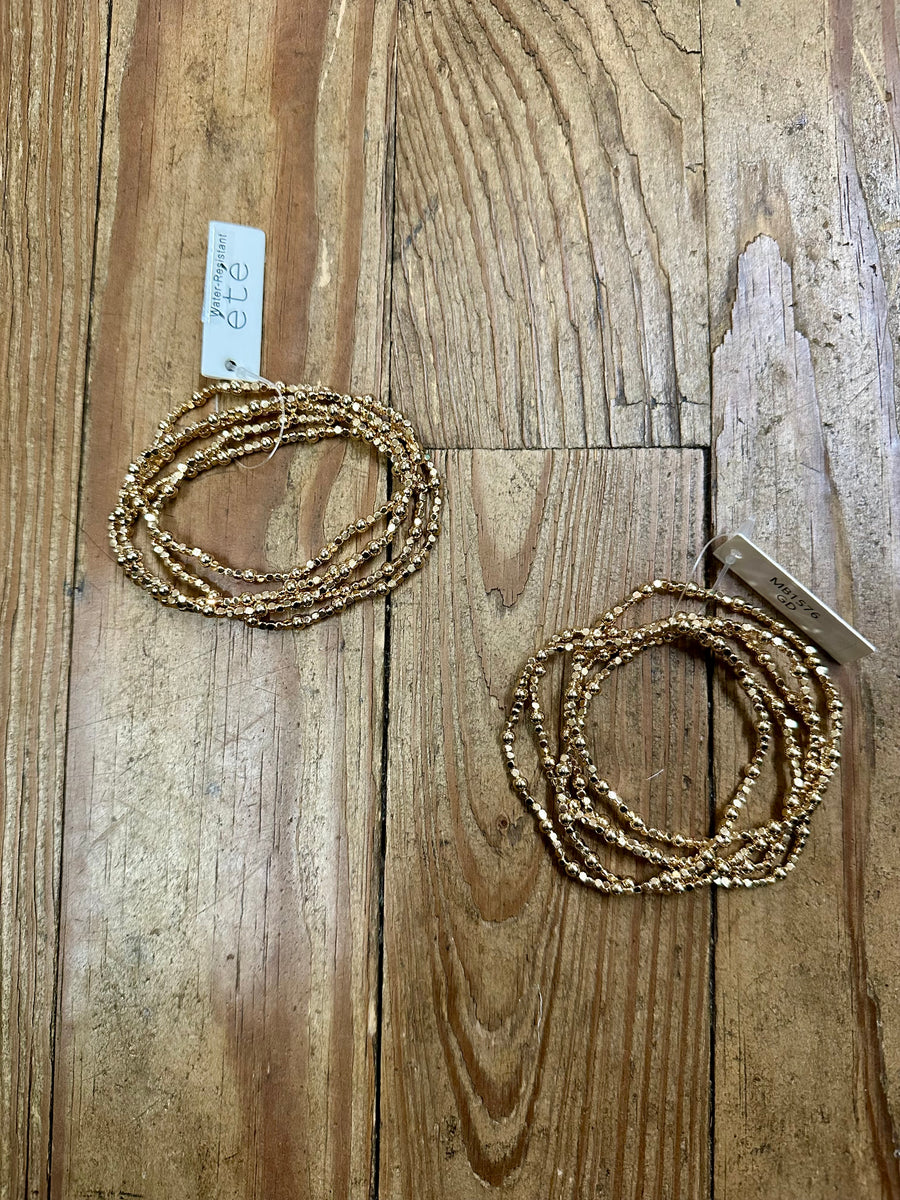 Beaded Gold Bracelets