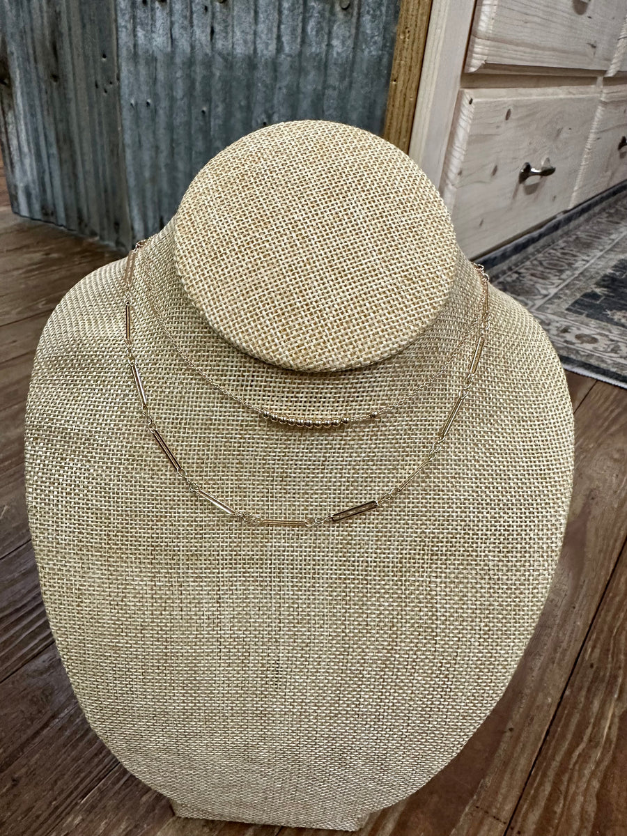 Double Layer Chain Necklace