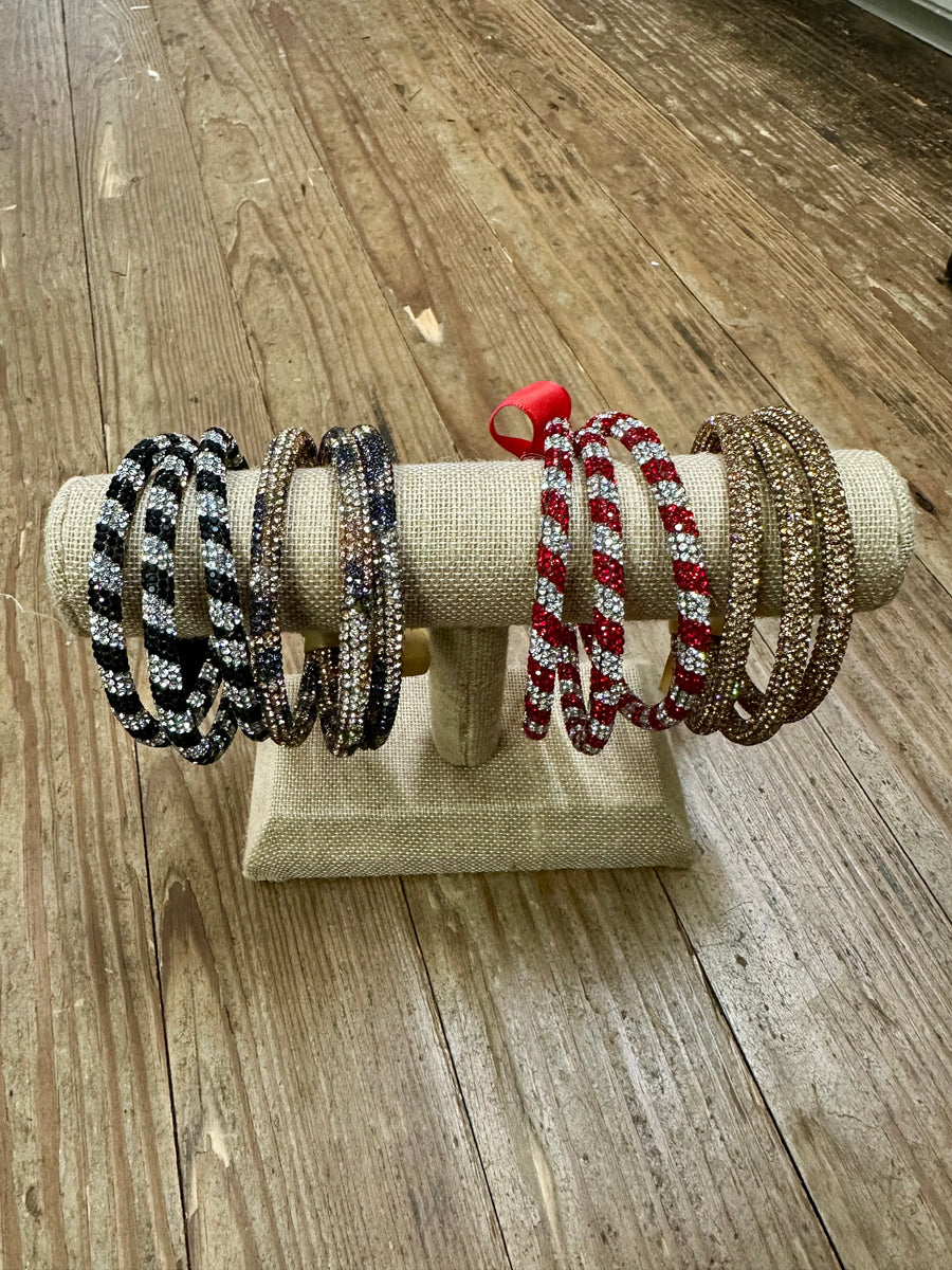 Rhinestone Bangle Set