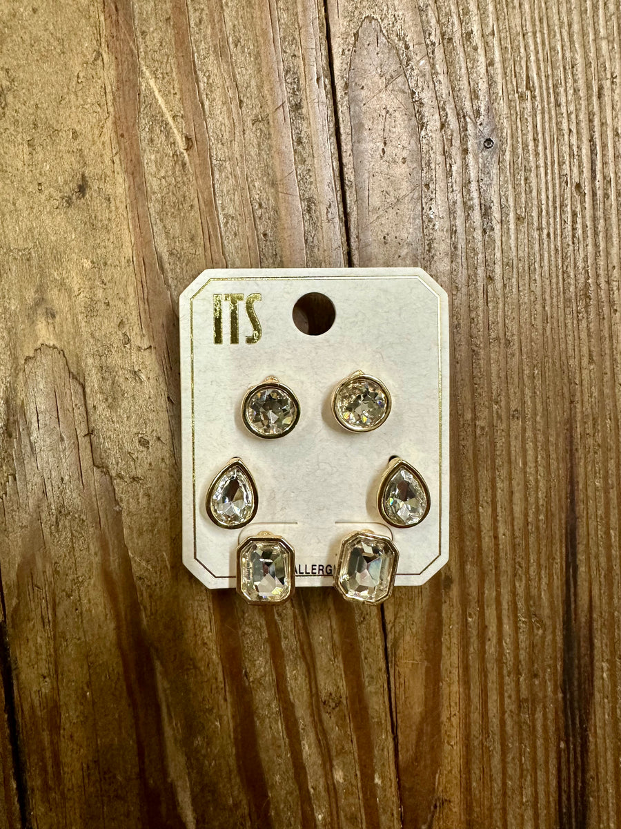 Crystal Stud Earrings