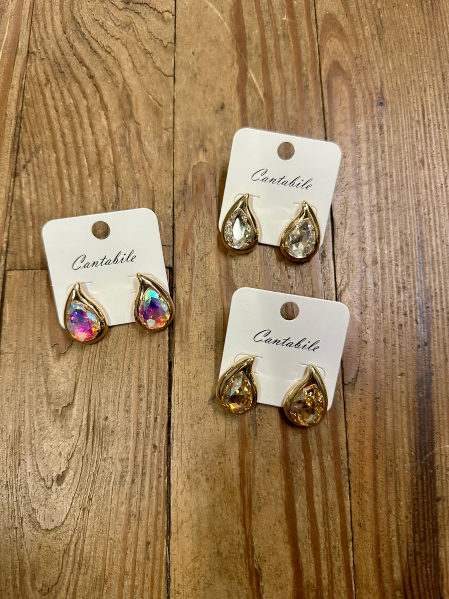 Gold Teardrop Earrings