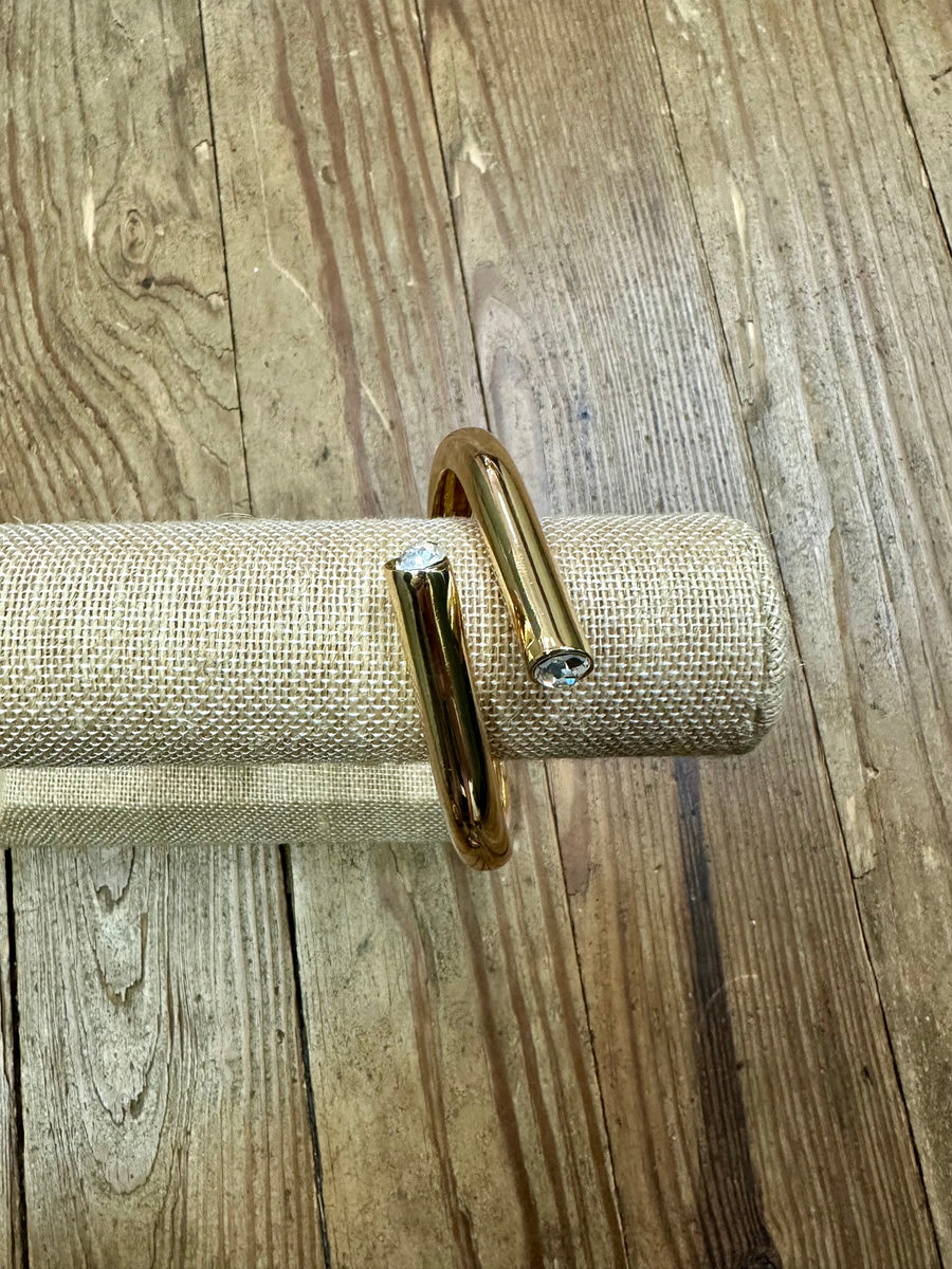 Gold Rhinestone Bangle