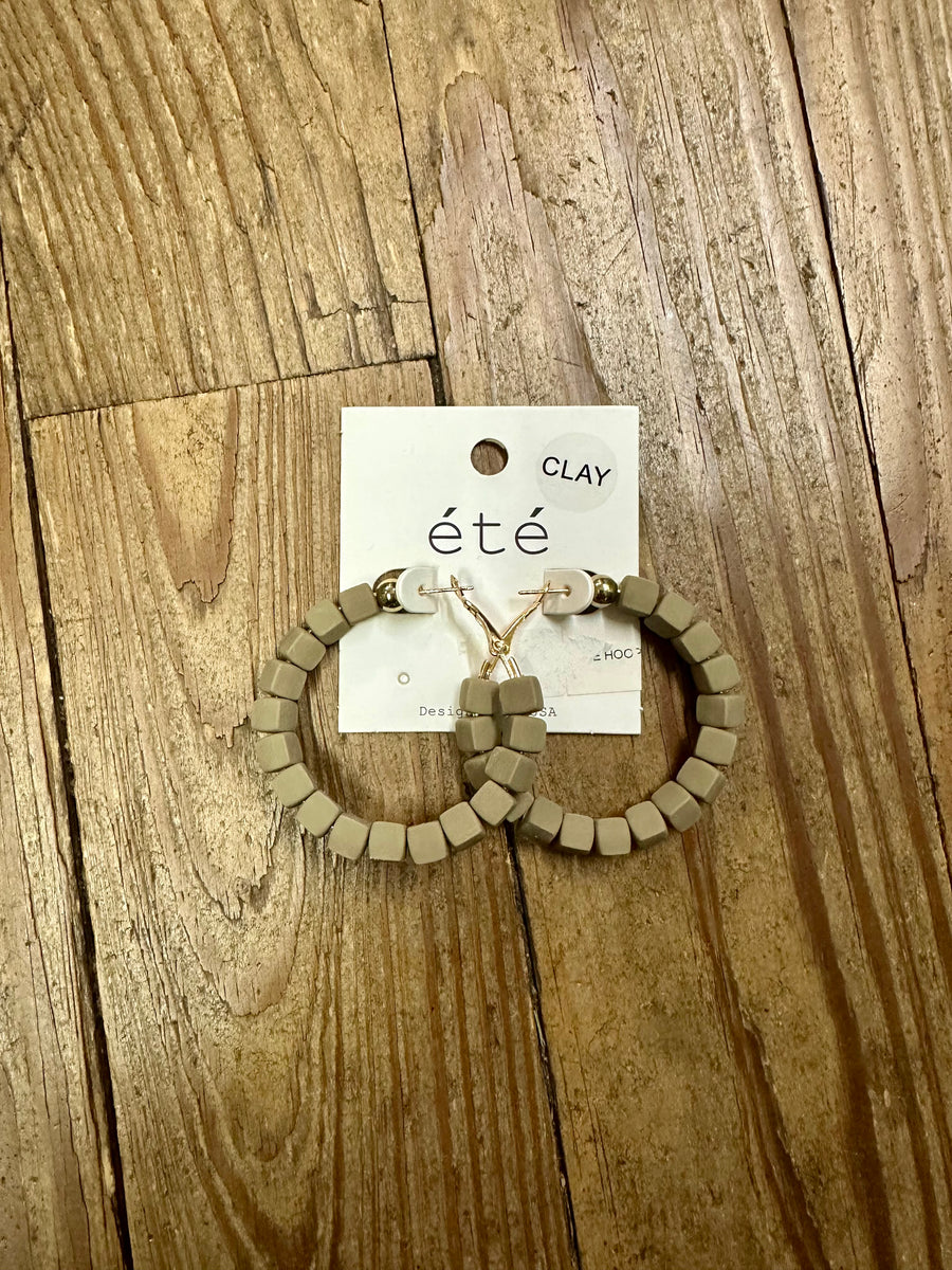 Clay Grey Earrings