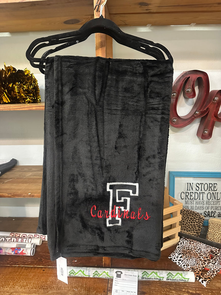 Farmington Cardinal Black Blanket