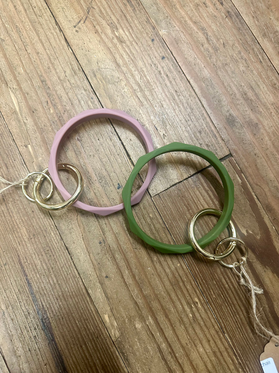 Rubber Bracelet Keychain