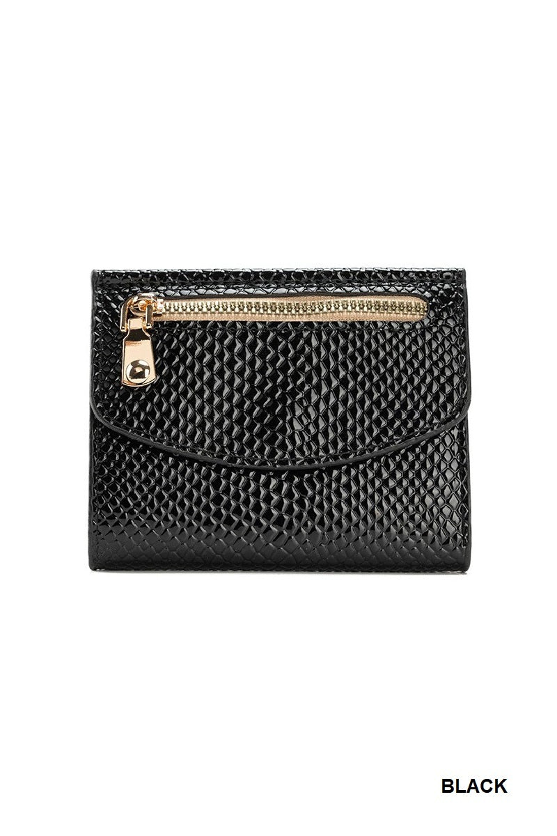 Crocodile Pattern Trifold Wallet