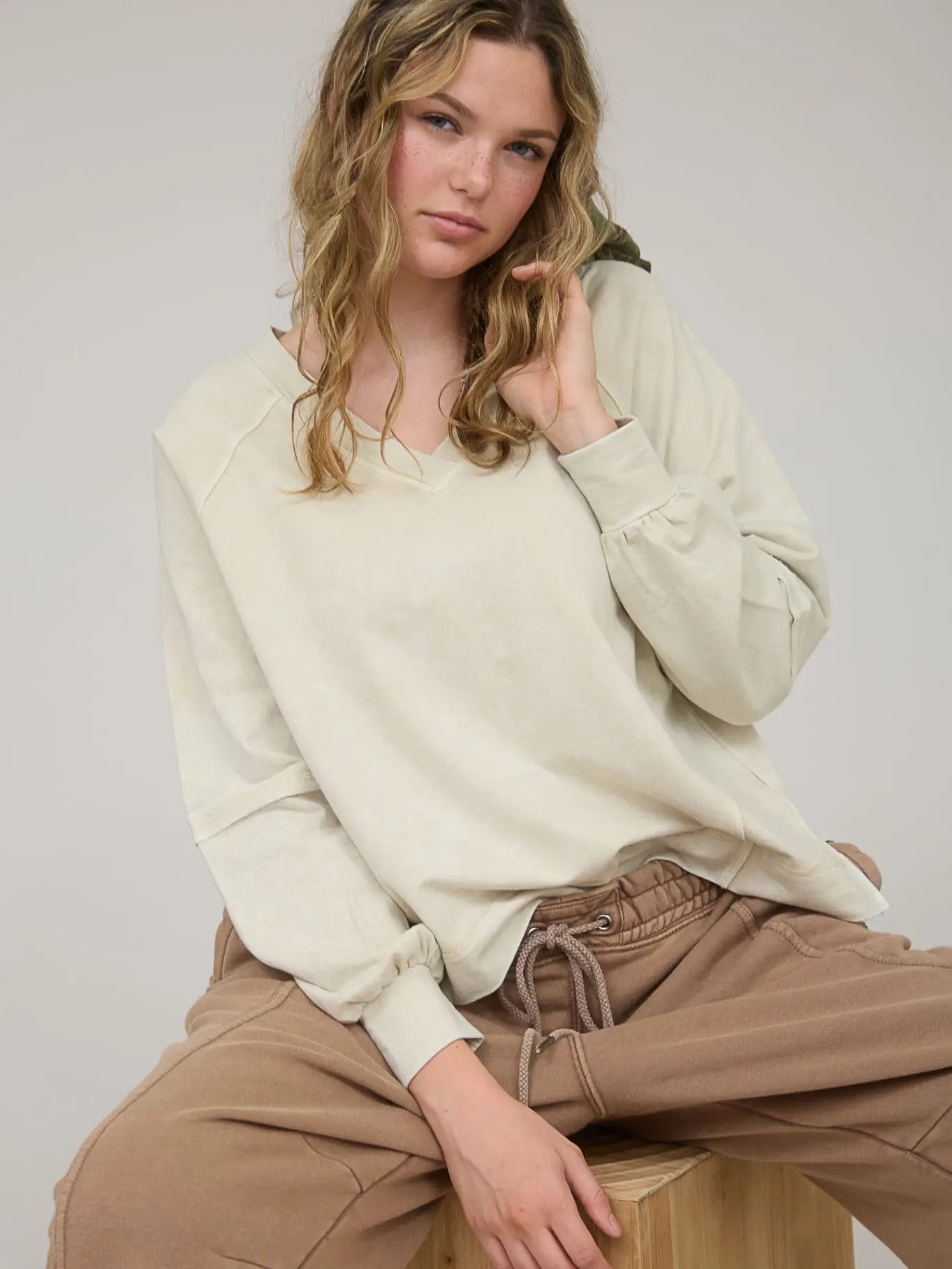 Washed Knit Crewneck