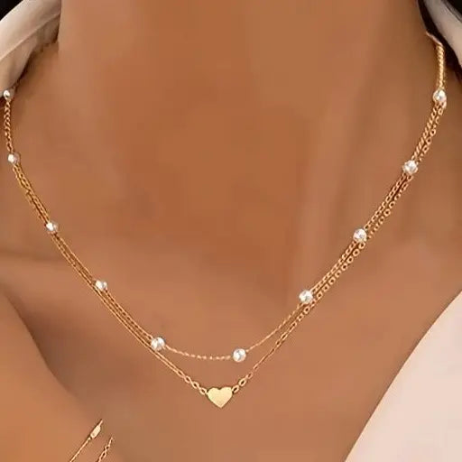 Pearl Free Layered Necklace