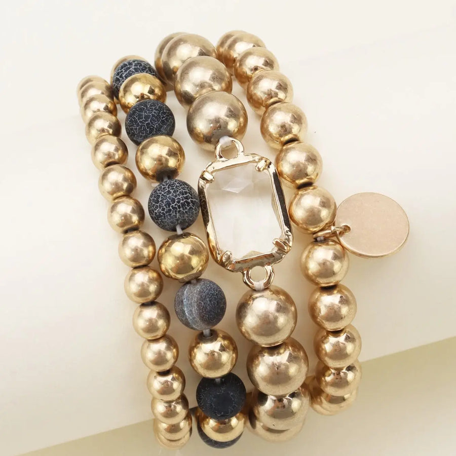 Semi Precious Bracelet Set