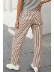 Striped Barrel Jeans