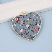 Handheld Floral Mirror