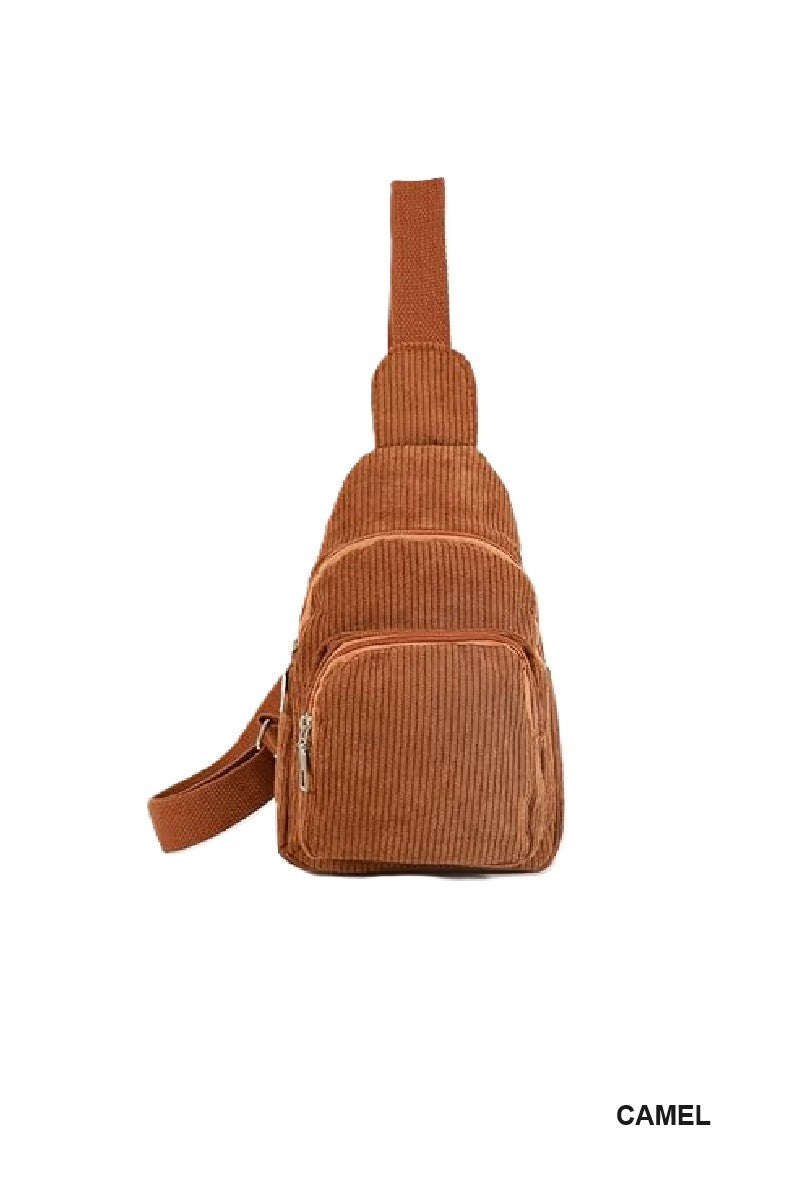 Corduroy Crossbody Bag