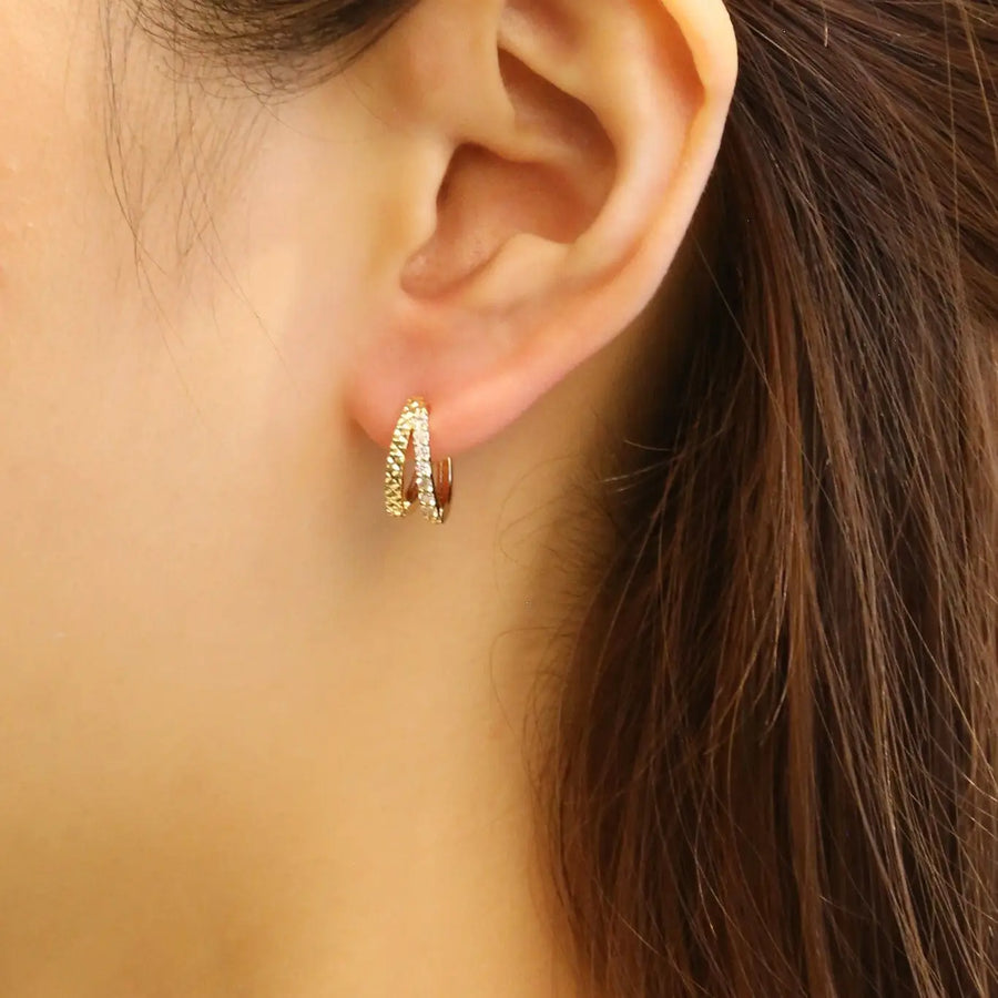Classic Double Hoop Earrings