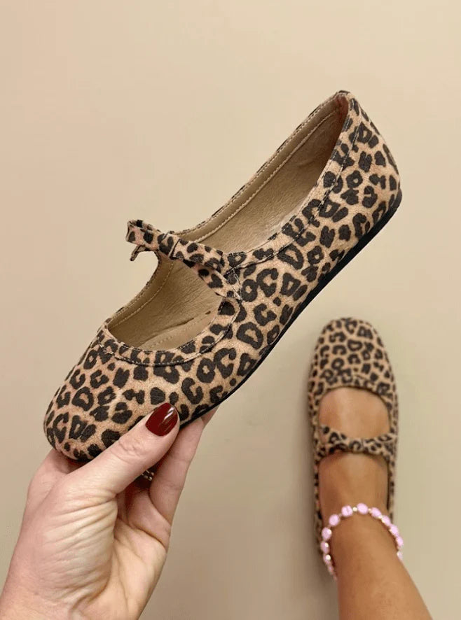 Corky's Layover Leopard Flats