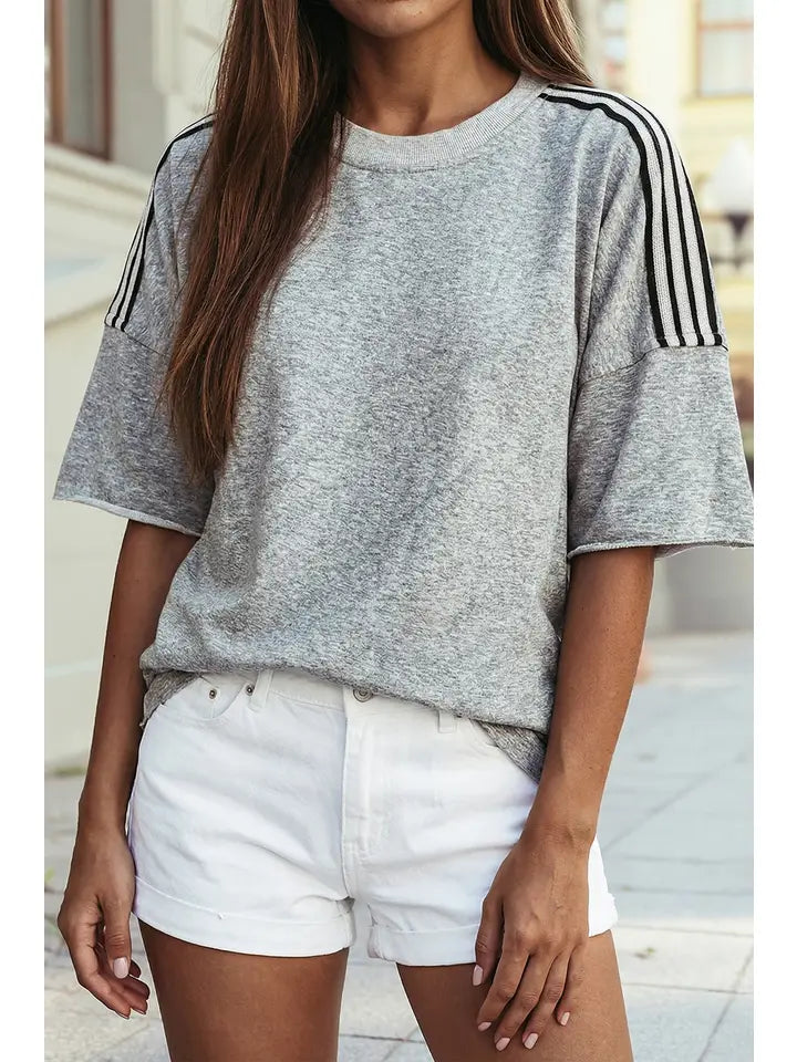 Striped Patchwork Tee
