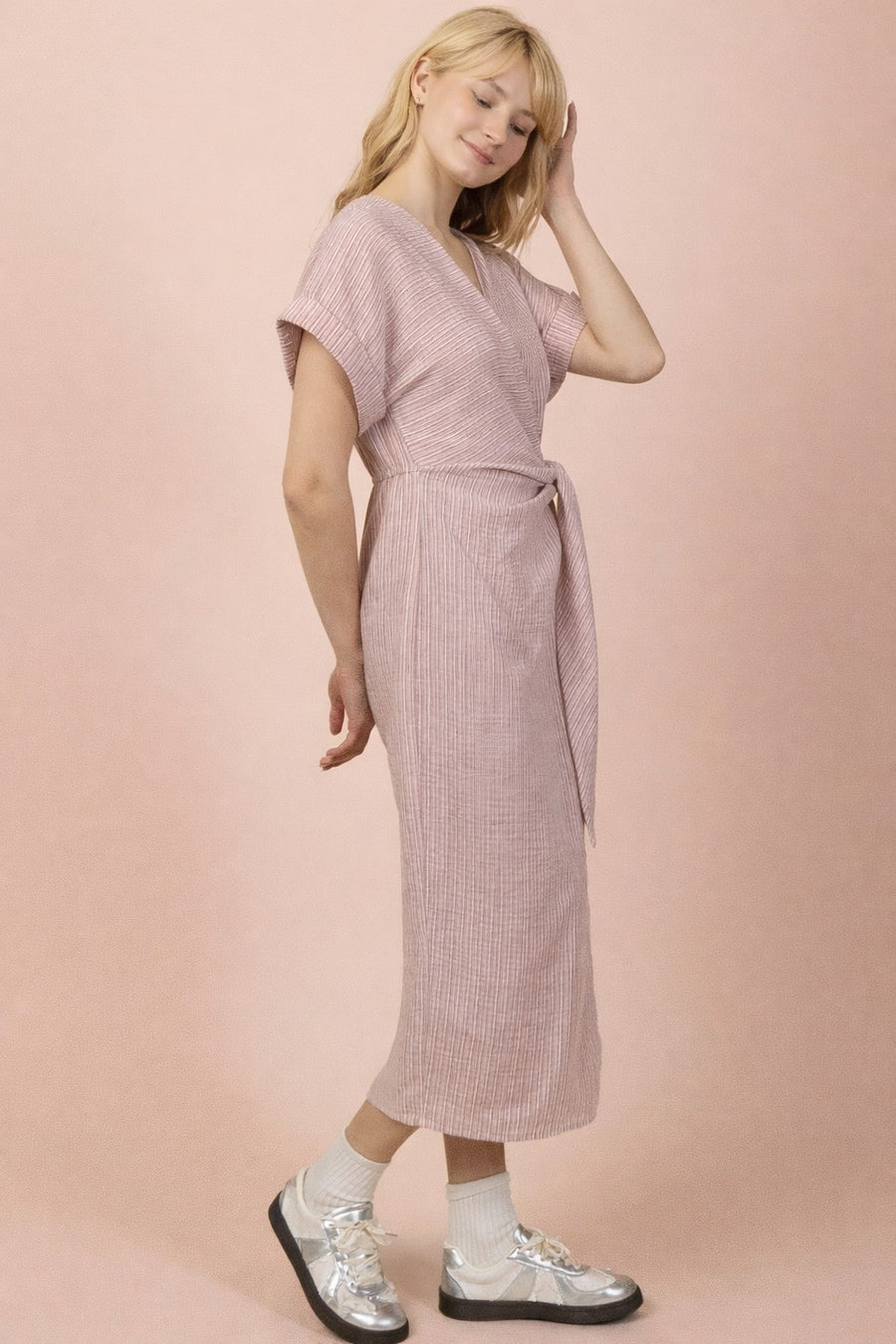 Textured Linen Dress
