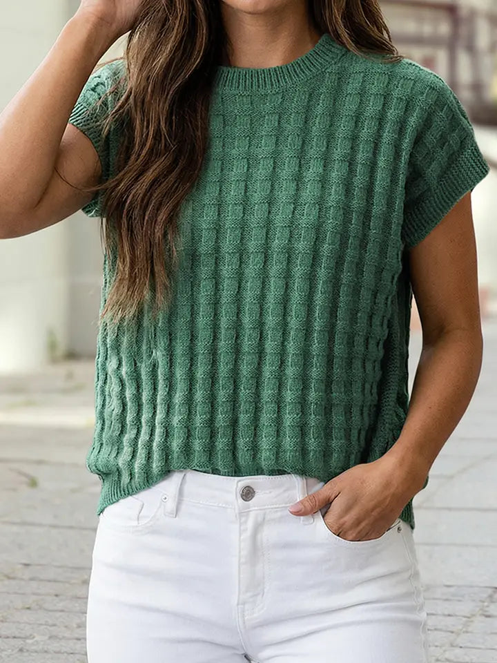Mist Green Sleeveless Sweater
