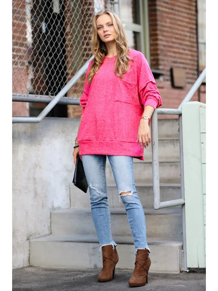 Drop Shoulder Oversized Sweater