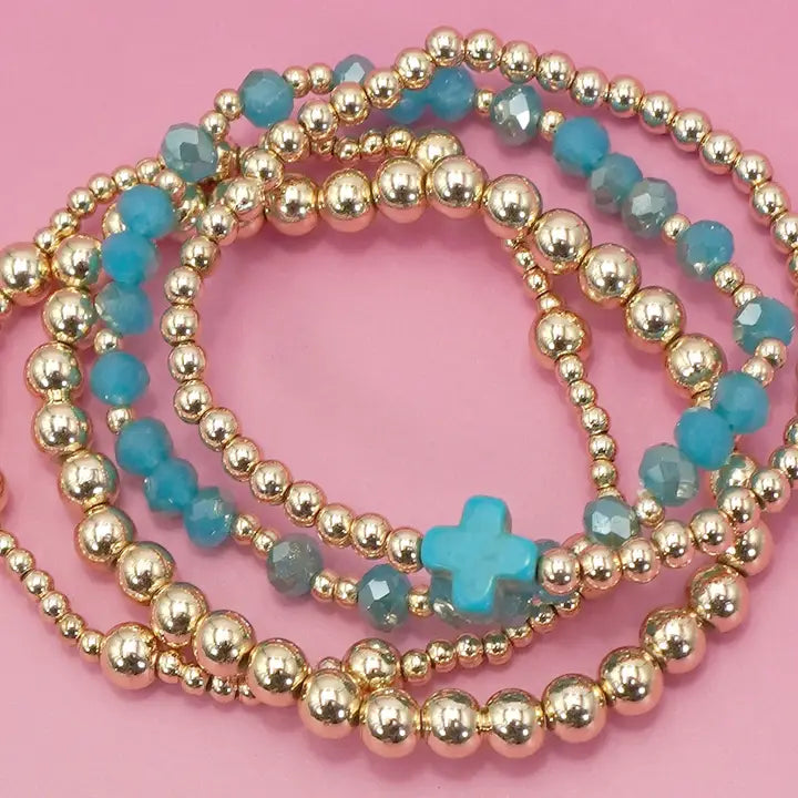 BOHO Cross Beaded Bracelet