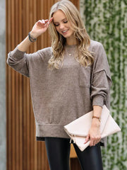 Drop Shoulder Oversized Sweater