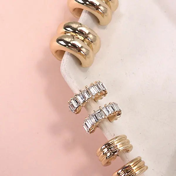 Huggie Trio Earrings