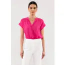 Fuschia  V-Neck