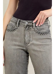 HW Gray Wash Jeans