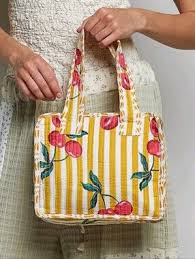 Quilted Cherry Bag