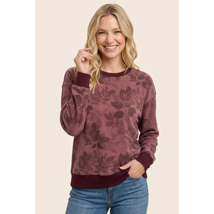 Marsala Floral Top