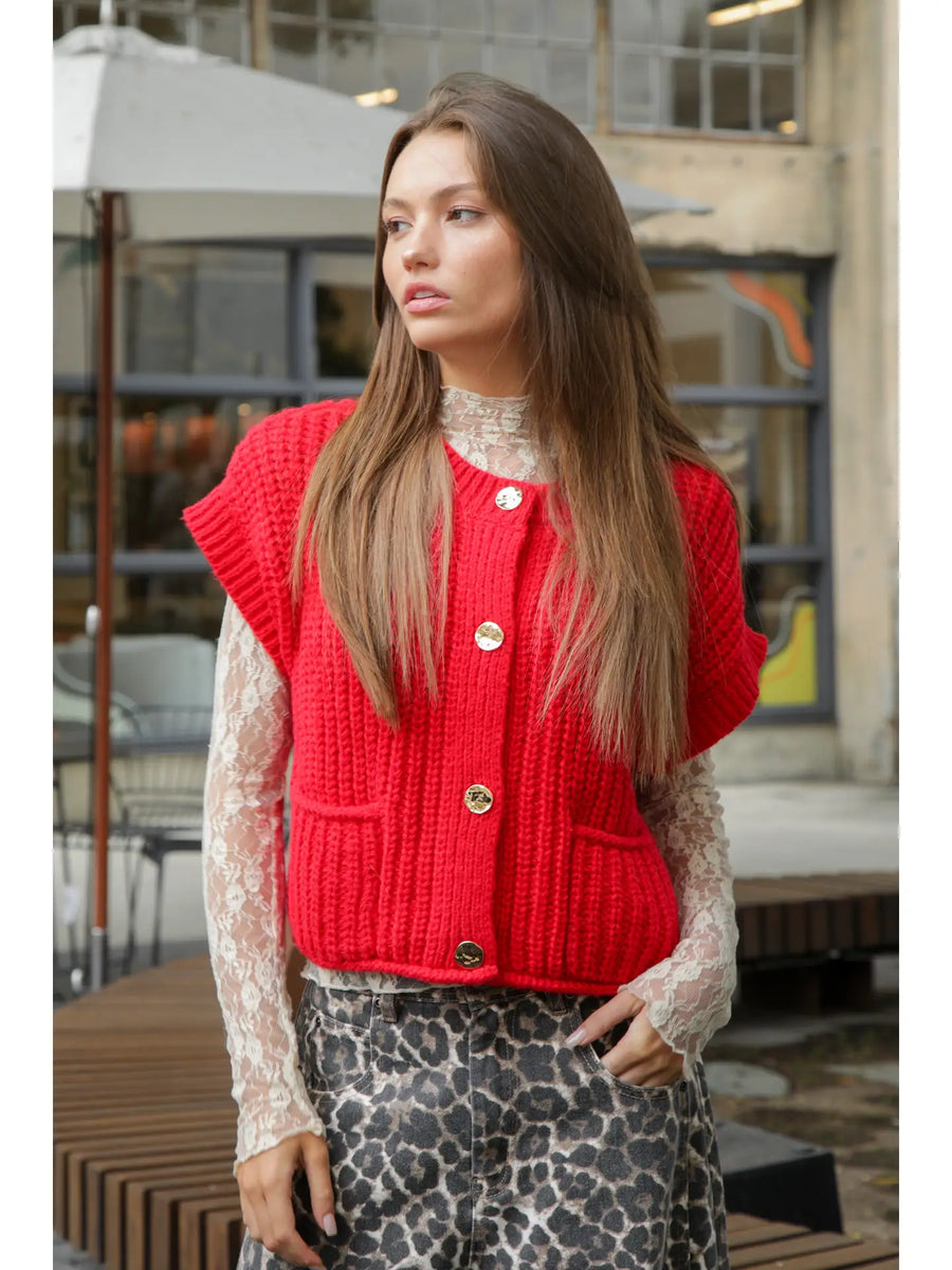 Button Down Sweater