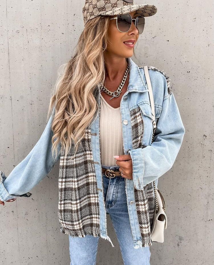 Denim Flannel Shacket