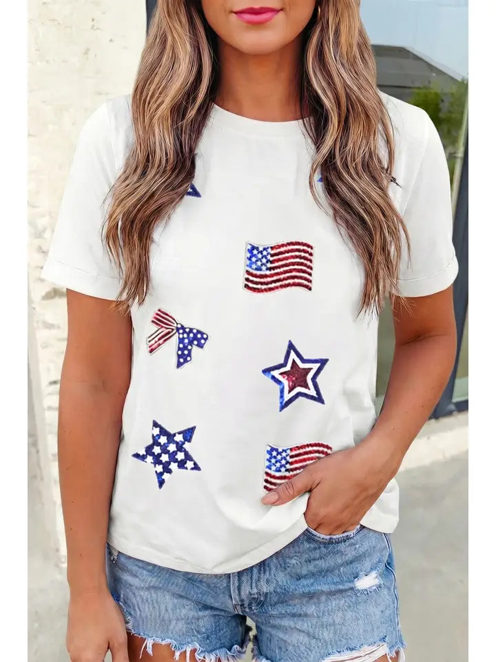Sequin Patch Shirt