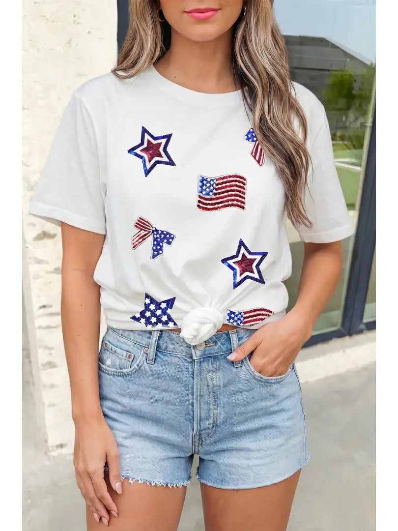 Sequin Patch Shirt